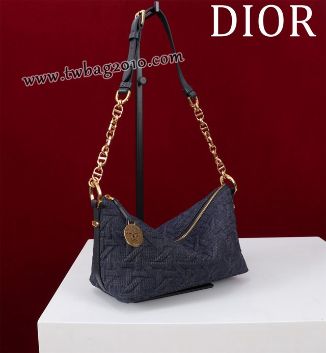 Dior专柜新款迪奥顶级原单Diorstar Hobo链条手袋肩背女包 djfk1047